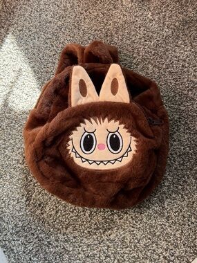 Monster Brown plush Backpack -NWOT